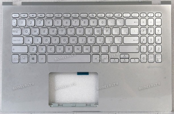 Keyboard Asus X509FA-1S серебристая русифицированная (90NB0MZ1-R34RU1, 39XKRTAJN30, 13NB0MZ1P04014-3)+Topcase