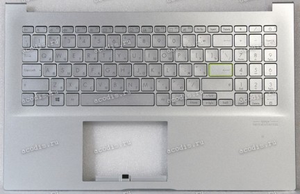 Keyboard Asus X513EA-2S серебристая русифицированная (90NB0SG2-R30RU0, 13N1-BBM0301, 13N1-BAA0M01)+Topcase