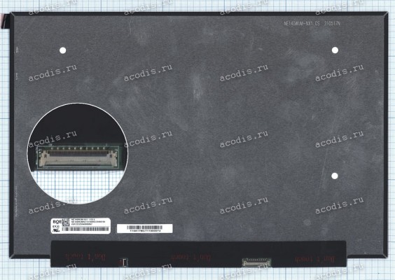 NE140WUM-NX1 (шаг 0,4, 144Hz) 1920x1200 LED 40 пин slim new NE140WUM-NX1 (шаг 0,4, 144Hz) 1920x1200 LED 40 пин slim new