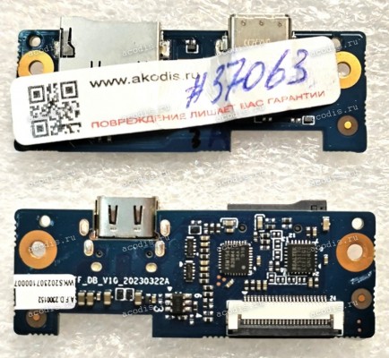 USB Type-C & MicroSD board Гравитон Н14И-ТП, Machenike 14, ThundeRobot 14, XN23-140P (A.F.D.2300162, WKS202307100007, 140P_TYPEC_TF_DB_V10_20230322A) Chips ASM1543 B2BW41, REALTEK RTS5170