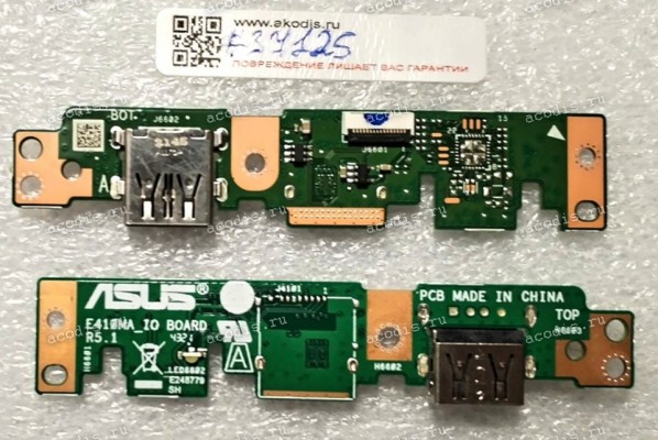 USB & Audio board Asus E410MA (p/n: 90NB0Q10-R10020) E410MA_IO BOARD R5. 1