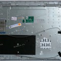 Keyboard Digma EVE P5852 DN15N2-ADXW01 + topcase NP15KR-G (SP43849) (Black/Silver/Matte/RUO) черная матовая русифицированная с серебристым топкейсом