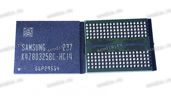 Микросхема Samsung K4Z80325BC-HC14 GDDR6 1GB (Asus p/n: 03014-00010600) GDDR6 256*32 14 1.35V FBGA180 Микросхема Samsung K4Z80325BC-HC14 GDDR6 1GB (Asus p/n: 03014-00010600) GDDR6 256*32 14 1.35V FBGA180