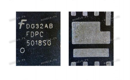 Микросхема Fairchild FDPC5018SG POWER CLIP 56 DUAN N-MOSFET (FDPC 5018SG, Asus p/n: 07005-02160000) NEW original