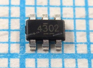 Микросхема Texas Instruments TPS54302DDCR SOT-23-6 DC/DC CONVERTER (4302, Asus p/n: 06018-03050100) NEW original