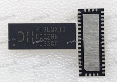 Микросхема Pericom PI3EQX16000ZHE W-QFN3060-40 (PI3EQX1 6000ZHE) с разбора Микросхема Pericom PI3EQX16000ZHE W-QFN3060-40 (PI3EQX1 6000ZHE) с разбора