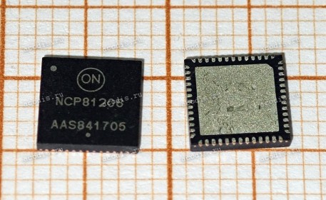 Микросхема ON Semiconductor NCP81206, NCP81206AMNTXG, NCP81206MNTXG QFN-52 PWM CONTROLLER (Asus p/n: 06095-01450100) с разбора original