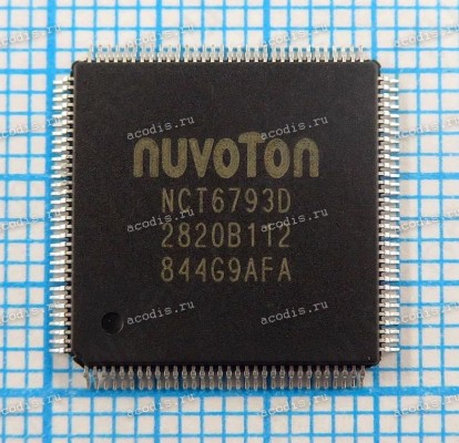 Микросхема Nuvoton NCT6793D QFP-128 с разбора