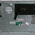 Keyboard Digma EVE P5852 DN15N2-ADXW01 + topcase c Тачпадом (NP15KR-G, SP43849) (Black/Silver/Matte/RUO) черная матовая русифицированная с серебристым топкейсом