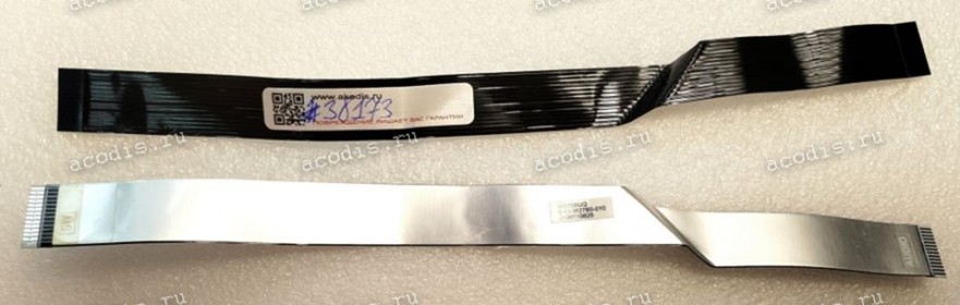 FFC шлейф 14 pin прямой, шаг 1.0 mm, длина 220 mm DNS W2700BUQ (p/n: 6-43-W27B0-010  JH, 6-43-W27B0-010-2 SHHS) REV:1.0 black