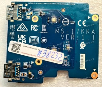 USB board MSI Alpha 17 C7V, C7VG-026XBY (9S7-17KK11-026), C7VG-041CN, MS-17KK, Eindhoven 5706 5692 ER Son (MS-17KKA VER:1.1) 117KKA-1.1 T/G2/I3/G4/I5/G6/V7/V8/G9/I10/G11/I12/G13/B