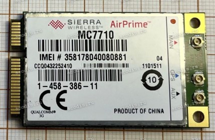 WWAN Mini card Sony (p/n A1890112B) LTE EU WWAN MINI CARD (F)(S) Sierra Wireless MC7710 WWAN Mini card Sony (p/n A1890112B) LTE EU WWAN MINI CARD (F)(S) Sierra Wireless MC7710