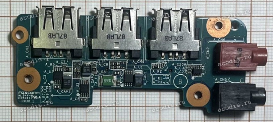 USB & audio OEM Board Sony Vaio VGN-FW VGN Fw140e (p/n PCG-3B4P) USB Audio M760 AUSB CNX-409 rev 1
