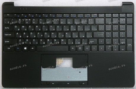 Keyboard Digma EVE 15 P417 NN5158CXW01 + topcase (ZX-366-6, SP21223) (Black/Black/Matte/RUO)