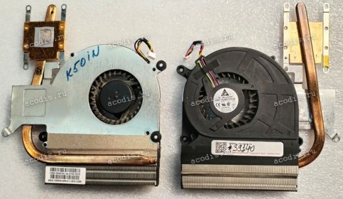 Сист.охл. Asus K50IN (p/n 13GNVN1AM010-1, 13GNVN1AM010-2, KDB0705HB) CPU DC05V 4 pin