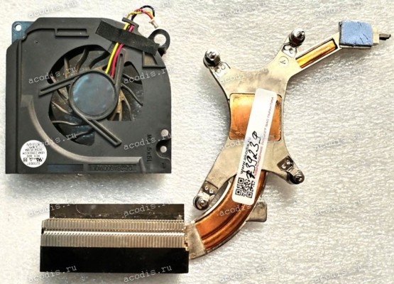 Сист.охл. Dell Latitude D630 (p/n: DC28A000M0L, 0KN982, ATZGX000610) CPU Processor Heatsink + Fan DC5V 0.18A 3 pin