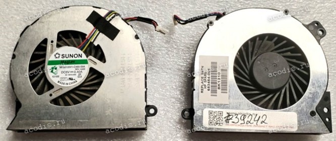 Kулер HP ProBook 4440s, 4540s, 4740s, 4745s (p/n: 683484-001, MF60120V1-C480-S9A) REV A020 DC5V 4 pin