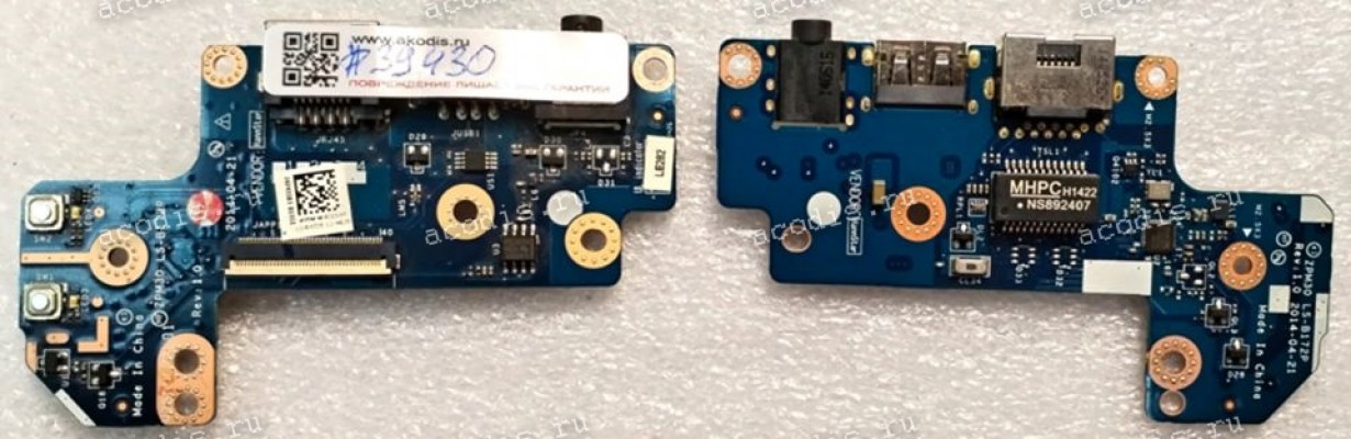 USB & Audio & LAN port board HP 430 G2 (p/n ZPM30 LS-B172P) REV:1.0
