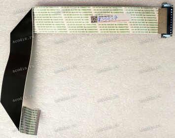 LCD LVDS FFC шлейф мониторный 30 pin обратный, шаг 1.0 mm, длина 335 mm, с замком с одной стороны Cvilux