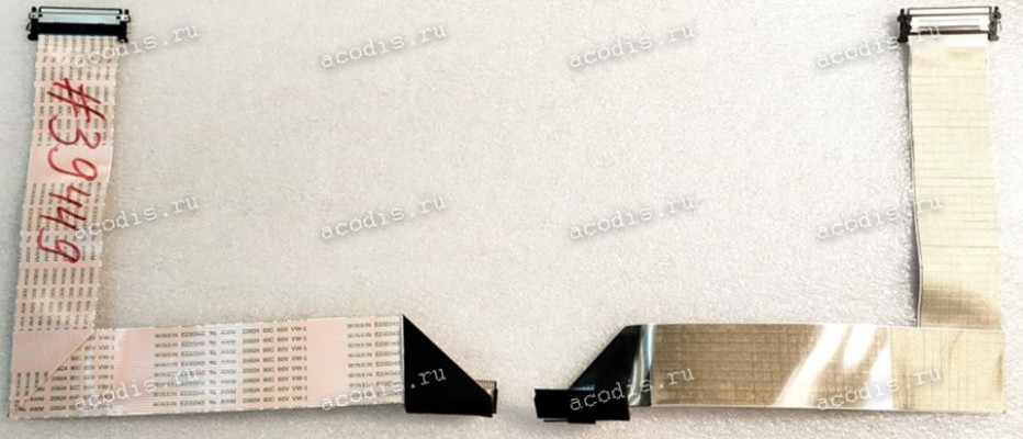 LCD LVDS FFC шлейф мониторный 30 pin прямой, шаг 1.0 mm, длина 352 mm с замками с двух сторон HP 21,5" Z22n Gen 2