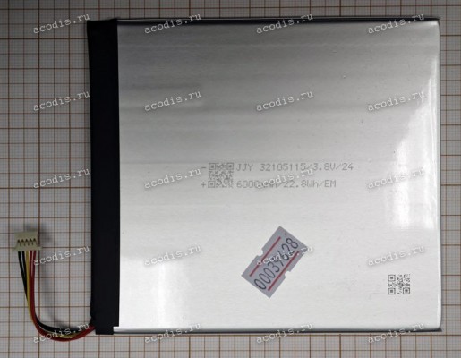 АКБ Digma Pro HIT 106 HS1007PL (32105115 3,8V/6000mAh разъем 5pin, SP40106) АКБ Digma Pro HIT 106 HS1007PL (32105115 3,8V/6000mAh разъем 5pin, SP40106)