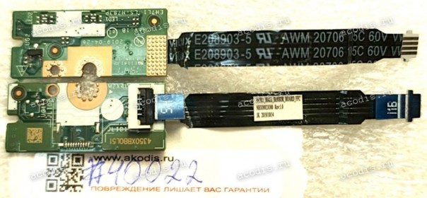 Sensor Board Acer Aspire 3 A315-54 15.6" (p/n: EH7L1 LS-H783P Rev:1B, 4350XBB0L51, NBX0002JO00 Rev:1.0) IO Board & Cable