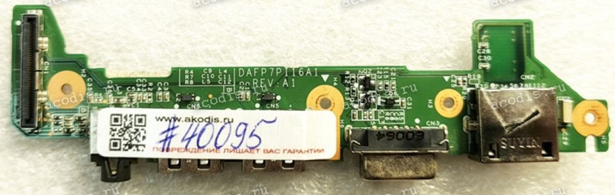USB & Audio & VGA & RJ-45 board HP Mini 311 (p/n DAFP7PI16A1) REV A1 USB & Audio & VGA & RJ-45 board HP Mini 311 (p/n DAFP7PI16A1) REV A1