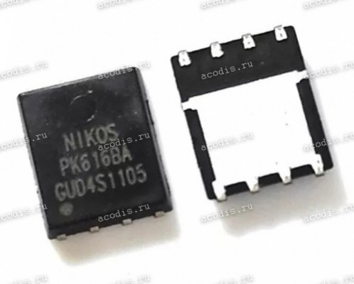 Транзистор NIKOS, NIKO-SEM, Unikc PK616BA, PK616BAAS PDFN5*6P N-MOSFET (Asus p/n: 07005-A0540000) NEW original