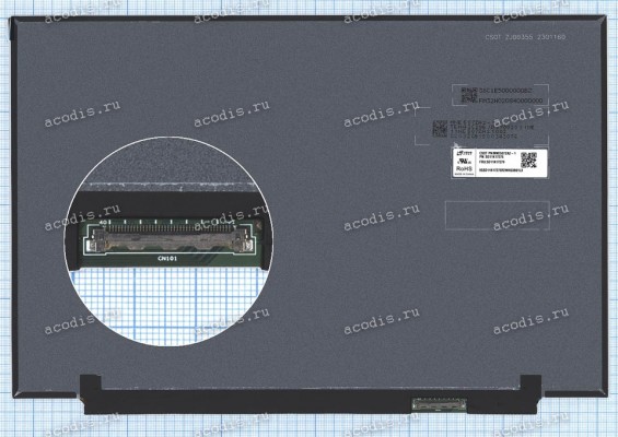 MNE507ZA2-1 (120Hz, 72%) 3072x1920 LED 40 пин slim new