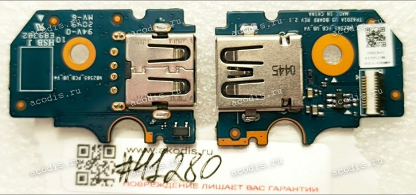 USB Board Asus VivoBook Flip 14 TP420UA TM420UA (p/n 90NB0U20-R10020, TP420IA UB BOARD REV2.1) USB_BD.