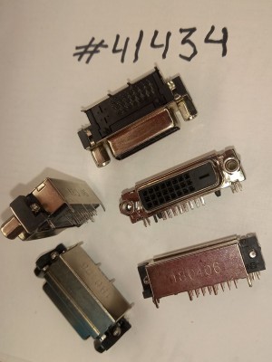 DVI connector Asus DVI CON 24P G/F 4GND W/S F BLK (p/n12010-00032900) LY DVI024W-B001-00A3F2B-SI