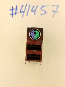 Combo connector Asus JACK MINI DIN/USBX2 R/A GR/PU (p/n12G14201114P) FOXCONN/UB11121-HSD8-4F