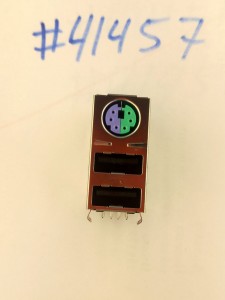 Разъём Combo JACK MINI DIN/USBX2 R/A GR/PU (Asus p/n: 12G14201114P) FOXCONN/UB11121-HSD8-4F
