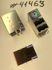 Combo connector Asus JACK MINI DIN/USBX2 14P R/A D (p/n12014-00370100) LY GZ5041B-B059-MMA3ZDB-1