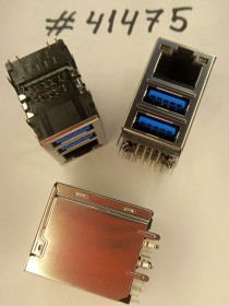 Combo connector Asus COMBO LAN+2USB3 30P G/F WO/TRA (p/n12014-00660500) FOXCONN JMP1NU1-RB3M3-4F