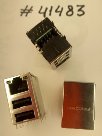 Combo connector Asus COMBO LAN+2USB 20P G/F WO/TRA(p/n12014-00750000) FOXCONN JMP1NU1-RB2M1-4F