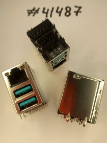 Combo connector Asus COMBO LAN+2U3.1 30P G/F WO/TRA (p/n12014-00830700) FOXCONN JMP1NU1-RB3M6-4F