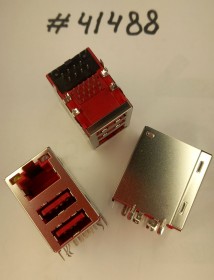 Combo connector Asus COMBO LAN+2U3.1 30P G/F WO/TRA (p/n12014-00830800) SPEEDTECH RU54JB-4001-4CE-0R