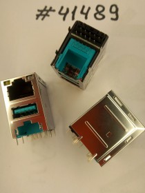 Combo connector Asus COMBO LAN+USB3.1 23P 30U T-B (p/n12014-00800000) LOTES AJKM0013-K001C10 (H-R)