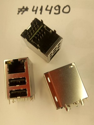 Combo connector Asus JACK USB/LAN,W/LED,GIGA,W/TRA (p/n12G14283322S) SPEEDTECH P25BA58MP9R9 Combo connector Asus JACK USB/LAN,W/LED,GIGA,W/TRA (p/n12G14283322S) SPEEDTECH P25BA58MP9R9