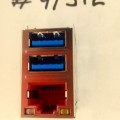 Combo connector Asus COMBO LAN+2USB3.0 32P G/F TRA (p/n12014-00660300) LOTES AUSB0001-K021C10