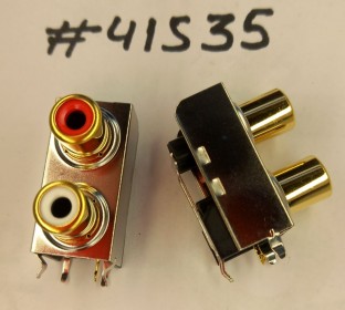 RCA Audio connector Asus RCA JACK 3P 2IN1 STACK SHIELD (p/n12G14301303N) LINGYANG RX-2013L-11515A
