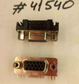 DDC connector Asus DDC CONN 15P3R G/F F BLK R/A (p/n12010-00020500) LINGYANG VDS044W-B001-15C3F2B