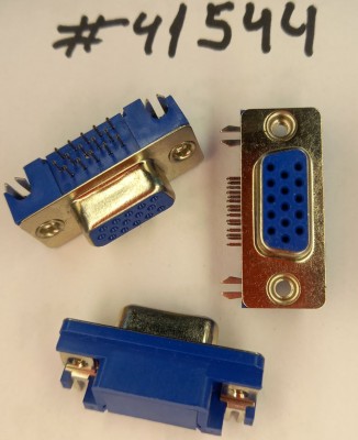 D-SUB connector Asus  D-SUB 15P3R R/A F DIP BLUE (p/n12010-00046100) LY VDS044W-B007-04A3WLB