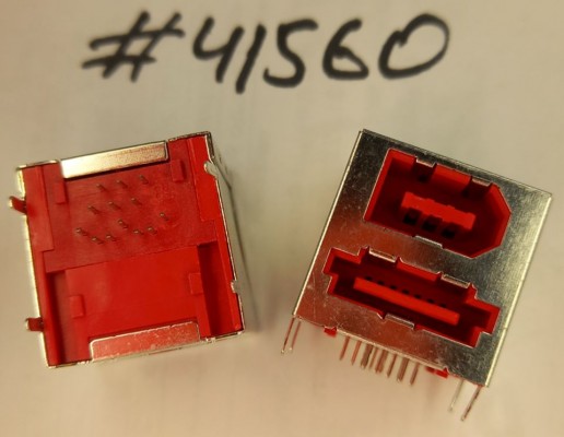 Combo connector Asus MODULE JACK ESATA/1394_6P,R/A (p/n12G14201106E) AMCO 233-100000-025,RED Combo connector Asus MODULE JACK ESATA/1394_6P,R/A (p/n12G14201106E) AMCO 233-100000-025,RED