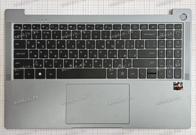 Keyboard Digma Pro Parvus M DN15R3-8CXW03 + topcase (6308E US VER:01, SP52144) (Black/Silver/Matte/RUO/LED)