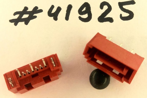 Разъём SATA CON 7P DIP,SHIELD,RED (Asus p/n12G15605007G) WINWIN WATM-07ABN4B2B8UW6