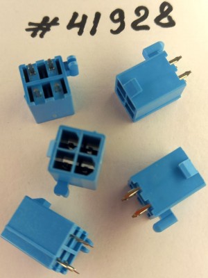 Разъём POWER CON 4P S/T W/PEG L-BLUE (Asus p/n12015-00020100) LINGYANG AT4201W-D034-04E801B