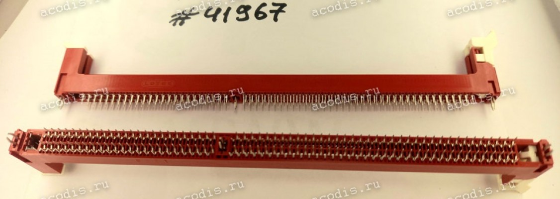 Разъём DIMM DDR3 240P 15U DIP RED (Asus p/n: 12G0257C240P) LOTES AAA-DDR-151-K13