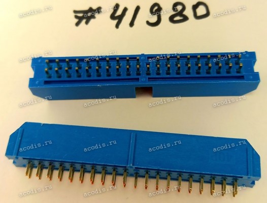 Разъём IDC IDC-40MS 2.54mm 2X20P S/T K20 BLUE (Asus p/n: 12G07150040T) PINREX 51T-80-40GU01 Разъём IDC IDC-40MS 2.54mm 2X20P S/T K20 BLUE (Asus p/n: 12G07150040T) PINREX 51T-80-40GU01